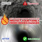 Holikme 30 Feet Dryer Vent Cleaner Kit, Flexible Lint Brush with Drill Attachment, Fireplace Chimney Brushes Extends Up to 30 Feet for Easy Cleaning, Use with or Without a Power Drill