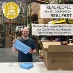 Claro Microfiber Glass Cleaning Cloths | Streak Free Windows & Mirrors | Lint Free Towels | Car Windows Wipes | Polishing | Machine Washable (8 Pack)