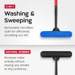 Tyroler Professional Window Squeegee for Home, 12"-80" Long Squeegee for Window Cleaning, 2-in-1 Window Cleaning Squeegee Kit, Indoor & Outdoor Window Cleaner Tool for High Windows & Glass