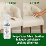 RepelWell Upholstery Protect Stain & Water Repellent Spray (12oz) Eco-Friendly, Pet-Safe Spray Keeps Your Fabric, Leather & Suede Upholstery Looking Like New