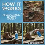 Odor Remover Spray, 16oz (2-Pack). 'Fresh Air' Essential Oil Odor Eliminator for Strong Odors on Fabric, Shoes, Activewear. 'ProvenSafe' Deodorizer for Pets, Kids & Sensitive Gear w/Ionic Silver