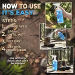 Odor Remover Spray, 16oz (2-Pack). 'Fresh Air' Essential Oil Odor Eliminator for Strong Odors on Fabric, Shoes, Activewear. 'ProvenSafe' Deodorizer for Pets, Kids & Sensitive Gear w/Ionic Silver