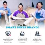 Smart Sheep Wool Dryer Balls - 6-Pack - XL Premium Natural Fabric Softener Award-Winning - Wool Balls Replaces Dryer Sheets - Wool Balls for Dryer - Laundry Balls for Dryer