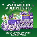 Air Wick Plug in Scented Oil Starter Kit, 2 Warmers + 6 Refills, Lavender & Chamomile, Eco Friendly, Essential Oils, Air Freshener