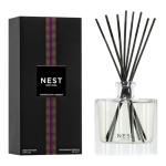 NEST New York Reed Diffuser, Moroccan Amber - 5.9 fl oz - Fragrance for Up to 90 Days - Reusable, Refillable Glass Holder - Includes 8 All-Natural Reed Sticks - Flame Free