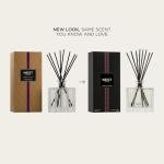 NEST New York Reed Diffuser, Moroccan Amber - 5.9 fl oz - Fragrance for Up to 90 Days - Reusable, Refillable Glass Holder - Includes 8 All-Natural Reed Sticks - Flame Free