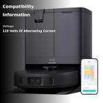 eufy X10 Pro Omni Robot Vacuum and Mop Combo, 8,000 Pa Suction, Dual Mops with 12 mm Auto-Lift and Carpet Detection, AI Obstacle Avoidance, Auto Mop Washing, Auto Drying, Self-Emptying, Self-Refilling