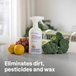 ATTITUDE Fruit and Vegetable Wash, Removes Wax, Dirt and Impurities, Plant- and Mineral-Based, Vegan, Unscented, 27.1 Fl Oz