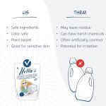 Nellie's Oxygen Brightener - Laundry Stain Remover - Planet-Friendly - Alternative to Bleach for Brighter Whites and Colors - Hypoallergenic and Septic-Safe (50 Scoops) - (Made in Canada)