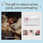 Coop Home Goods Eden Cool Adjustable Pillow, King Size - Adjustable Memory Foam with Gel Infusion - Soft Breathable Lulltra Fabric - Ideal for All Sleepers - Eco-Friendly CertiPUR-US Certified