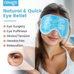 NEWGO Cooling Eye Mask for Puffy Eyes, Cold Eye Mask Eye Ice Pack for After Eyes Surgery, Tension Stress Relief, Itchy Eyes, Headaches, Dark Circles - Blue