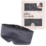 Kitsch Satin Sleep Mask - Eye Mask for Sleep, Softer Than Silk Satin Sleeping Mask Blindfold and Sleep Masks for Women and Men, Eye Care Travel Essentials - Charcoal Black