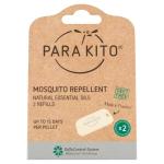 PARA'KITO Refill Pellets for Mosquito Repellent Bracelets, Mosquito Pellets with Citronella Oil, Hiking & Camping Accessories, 3 x 2 Refills (15 Days Each)
