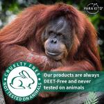 PARA'KITO Mosquito Repellent Bracelets, Bug Repellent Bracelets, Natural Essential, Spray Alternatives for Beach, Camping, Hiking (Black)