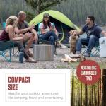 Coleman Pine Scented Citronella Candle with Wooden Crackle Wick - 6 oz Tin