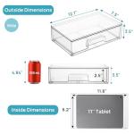 Clear Stackable Storage Drawers - 2 Pack