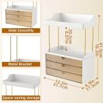 3-Tier Makeup & Perfume Organizer with 3 Drawers