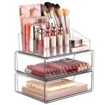 Vtopmart 3-Tier Clear Makeup Organizer with Drawer