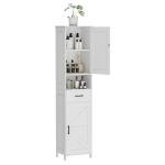 Tall Bathroom Storage Cabinet with Barn Doors