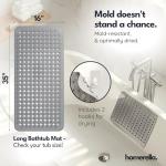 Homerella Non-Slip Bath Mat with Suction Cups