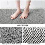 Non-Slip Quick-Dry Shower Mat, Grey 24x16 inches