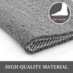 Non-Slip Quick-Dry Shower Mat, Grey 24x16 inches