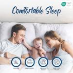 Utopia Bedding Waterproof Queen Size Pillow Protectors Zippered (4 Pack, White), Dust Mite and Bed Bug Proof Pillow case Protectors, Moisture Wicking Pillow Encasement Covers 20 x 28 Inches