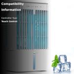 Portable Air Conditioner, 1200mL Evaporative Air Cooler, Personal Mini Air Conditioner with 3 Speeds & 2/4H Timer, 120° Oscillating Portable Ac Unit Fan Small Air Conditioner for Home Office Room