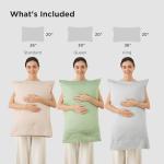 Bedsure Cooling Pillow Cases Queen Size Set of 2, Rayon Derived from Bamboo Cooling Pillowcases for Hot Sleepers, Cool Pillow Covers with Envelope Closure, Gifts for Women Men, Dark Grey, 20x30 Inches