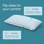 Coop Home Goods Cool Side Pillowcase, Queen Size Cooling Pillow Case for Hot Sleepers, Two-Sided Pillow Covers, Cozy Side & Cool Side, Ultra Soft Lulltra Cool Technology