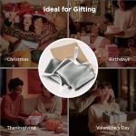 Bedsure Satin Pillowcases, Similar to Silk Pillow Cases Queen Size Set of 2, Cooling Pillow Case for Hot Sleepers with Envelope Closure, Gifts for Women Men, Silver Grey, 20x30 Inches