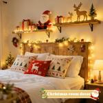 JMEXSUSS 2 Pack Fairy Lights Battery Operated with Remote, Total 400 LED 132ft Battery Powered String Lights, Twinkle Fairy Lights for Bedroom Indoor Outdoor Patio Tree Valentine Decor, Warm White