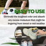 12 Pack Charcoal Shoe Deodorizer Bags, Shoe Odor Eliminator,Drawer Deodorizers, Activated Charcoal Odor Absorber for Gym Bag, Car, Pet, Closet