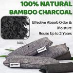 Marsheepy Natural Bamboo Charcoal Bags, Shoe Deodorizer and Odor Remover / Eliminatorr, 100% Smell Remover (60g X 6 PACK)
