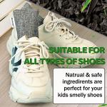 Marsheepy Natural Bamboo Charcoal Bags, Shoe Deodorizer and Odor Remover / Eliminatorr, 100% Smell Remover (60g X 6 PACK)