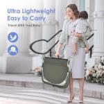 ISELECTOR Portable Baby Bassinet Travel Baby Bed, Baby Cribs Travel Pod for Outdoors Baby Lounger Infant Travel Bed with Mosquito Net and Sunshade Canopy, Lightweight Washable Foldable