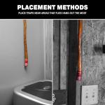 Catchmaster Fly Ribbon 20-Pack, Bug & Fruit Fly Traps Outdoor and Indoor, Premium Adhesive Sticky Strips & Gnat Hanging Strips, Bulk Scented Flying Insect Paper Rolls, Non Toxic Home Pest Control