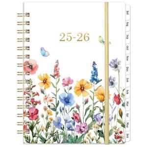 2025-2026 Academic Planner Floral 8.5×6.4