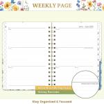 2025-2026 Academic Planner Floral 8.5×6.4