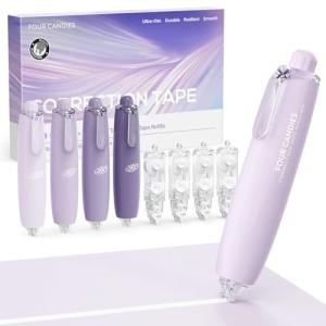 Four Candies 6mm Retractable Correction Tape Purple