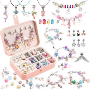 UFU 120‑Piece Mermaid Charm Bracelet Kit