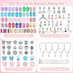 UFU 120‑Piece Mermaid Charm Bracelet Kit