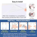 LACQWO 46.3×18″ Magnetic Dry‑Erase Wallpaper