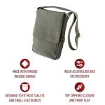 Dasein Canvas Messenger Laptop Bag 15 in Army Green