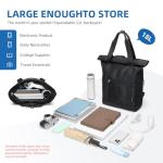 GOLF QUALITY Convertible Tote Backpack Black