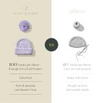 Beginner Crochet Kit – 1500 yd Yarn + 21 Hooks