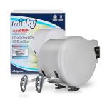 Minky Homecare Outdoor Retractable Dual Clothesline - Heavy Duty PVC Coated Line - Energy and Space Saving Removable Laundry Drying Line - 2 x 49 Feet