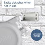 Minky Homecare Outdoor Retractable Dual Clothesline - Heavy Duty PVC Coated Line - Energy and Space Saving Removable Laundry Drying Line - 2 x 49 Feet