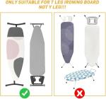 THYGIFTREE Ironing Board Hanger Wall Mount, Ironing Board Holder with Shelf, Ironing Board Wall Mount with Storage Wooden Basket & Removable Hook, for Laundry Room Living Room Bathroom,black.