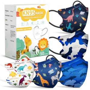 FENFEN Kids KN95 Disposable Face Masks - 50 Pack